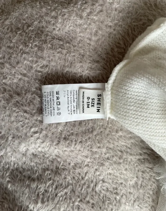 Robe bloomer bébé fille 1 mois – cérémonie / baptême – neuve SHEIN - photo numéro 7