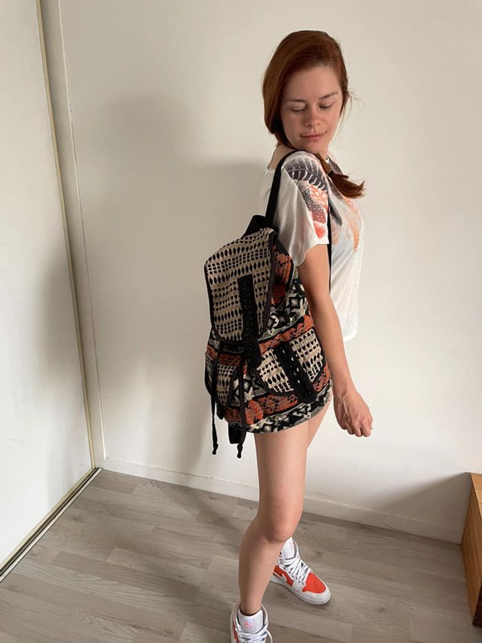 Sac à dos orange - photo numéro 2