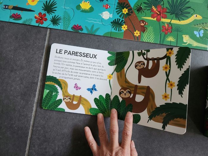 Livre et puzzle cherche et trouve jungle - photo numéro 2