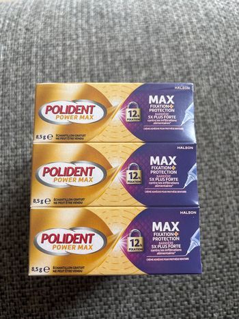 Lot de 12 boîte de colle pour appareil dentaire polident 