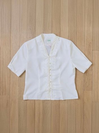 Chemisier blanc broderie style chinois
tendance