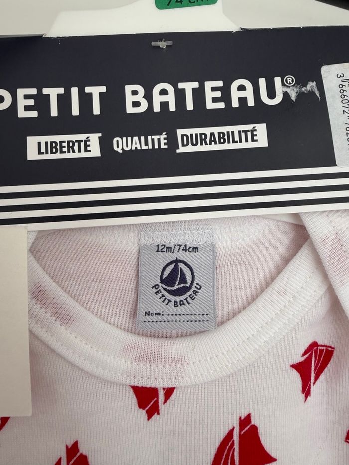 Lot de 3 bodies neufs Petit Bateau - photo numéro 6