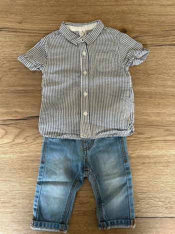 Ensemble chemise + jeans 3mois