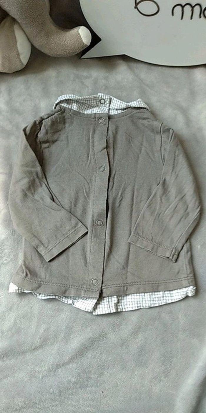 Chemise tee shirt Polo manches longues Garçon 6 mois Petit diable Kimbaloo Baby Boy - photo numéro 8
