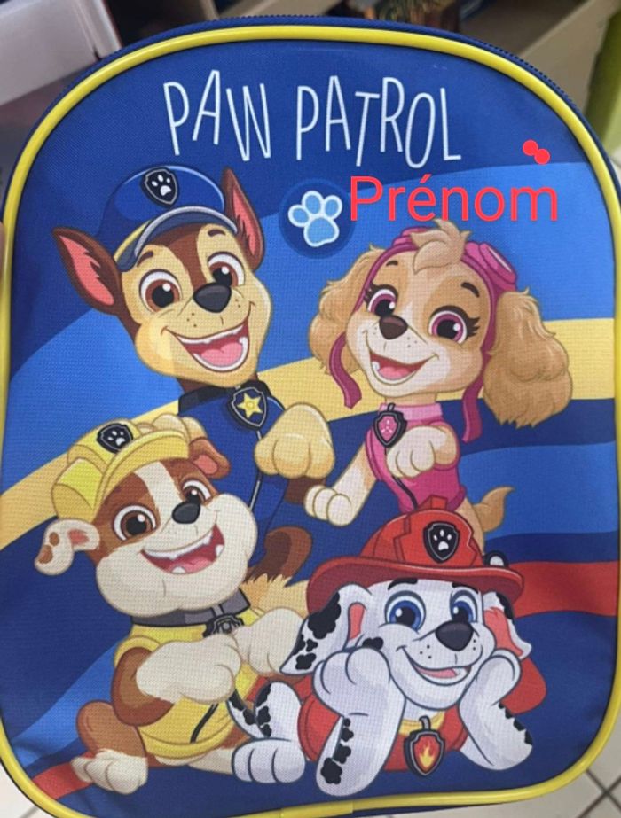 Sac a dos pat patrouille neuf prénom
