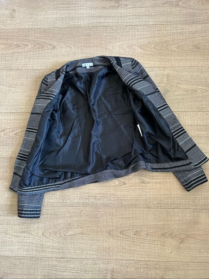 Blazer gris et noir Lady Blush taille 34 excellent état - photo numéro 8