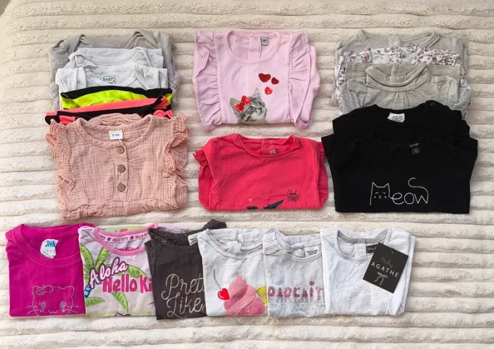 Lot fille 12 mois – Printemps/Été – 36 pièces - photo numéro 3