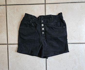 Short en jean taille haute 