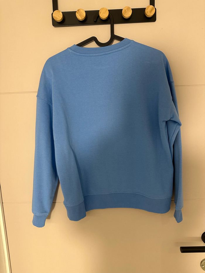 Sweat bleu à écriture blanche – taille 146/152 (10-12 ans) - photo numéro 4
