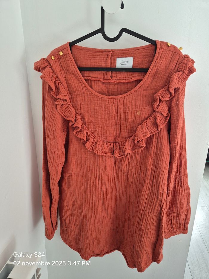 You and milk Blouse allaitement  bohémilk terracota S you&milk allaiter maternité