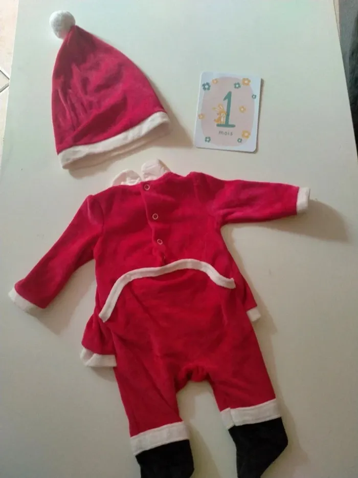 Tenue de Noël bébé Marque Inextenso Taille 1 mois - photo numéro 4