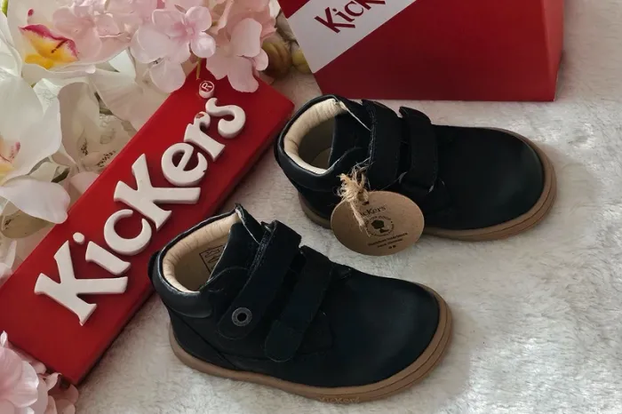 Bottes Bottines Cuir Scratch 1er pas 👣 Kickers T21 - photo numéro 3