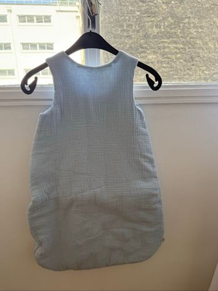 Cocoeko Les essentiels - Gigoteuse été en gaze de coton bleu baltique (6-24 mois) - photo numéro 2