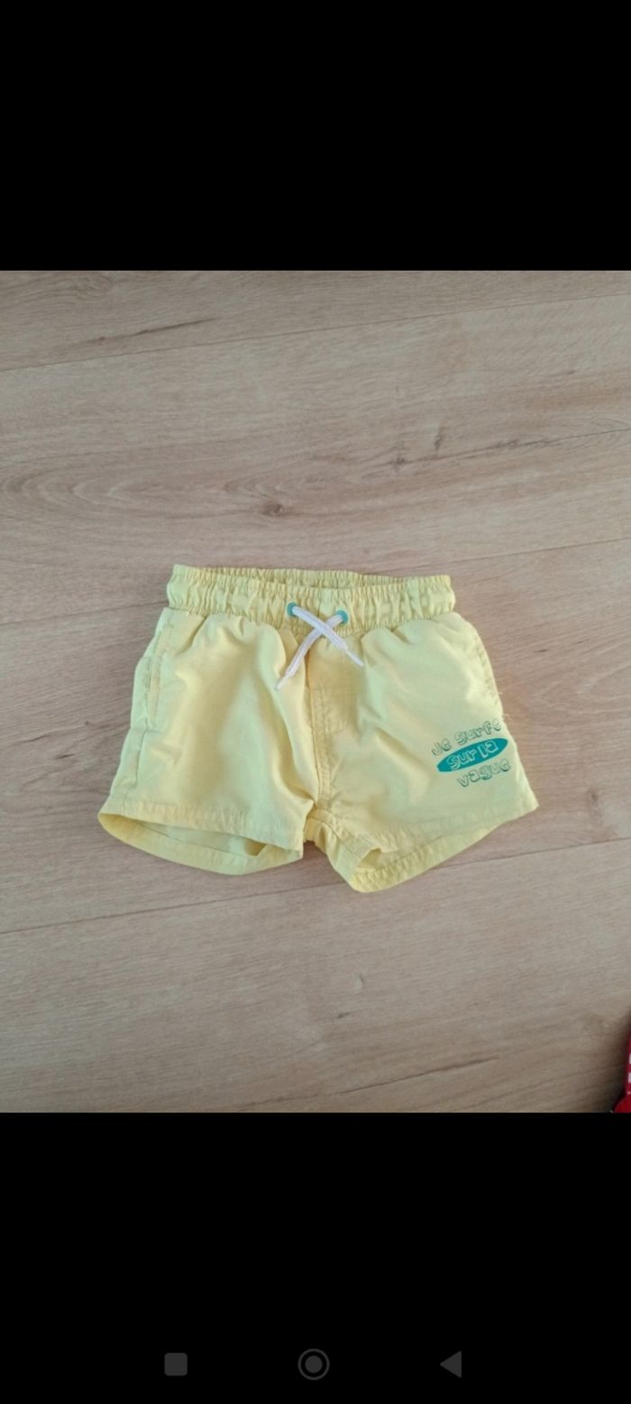 Short de bain 2ans jaune