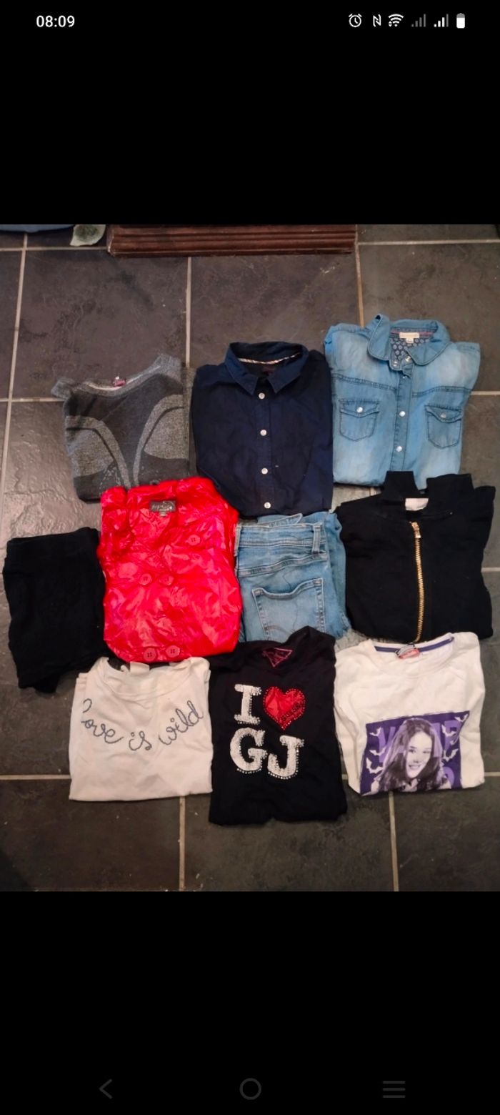 Lot 10 vêtements fille 12 ans belles marques