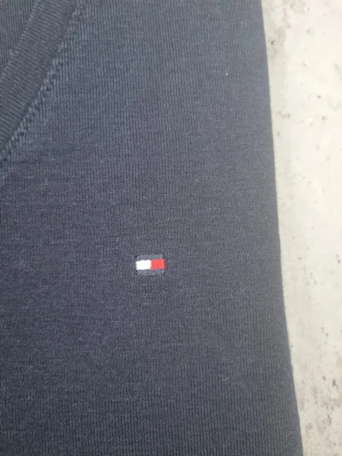 T-shirt col V Tommy Hilfiger bleu marine – Taille M Femme - photo numéro 8