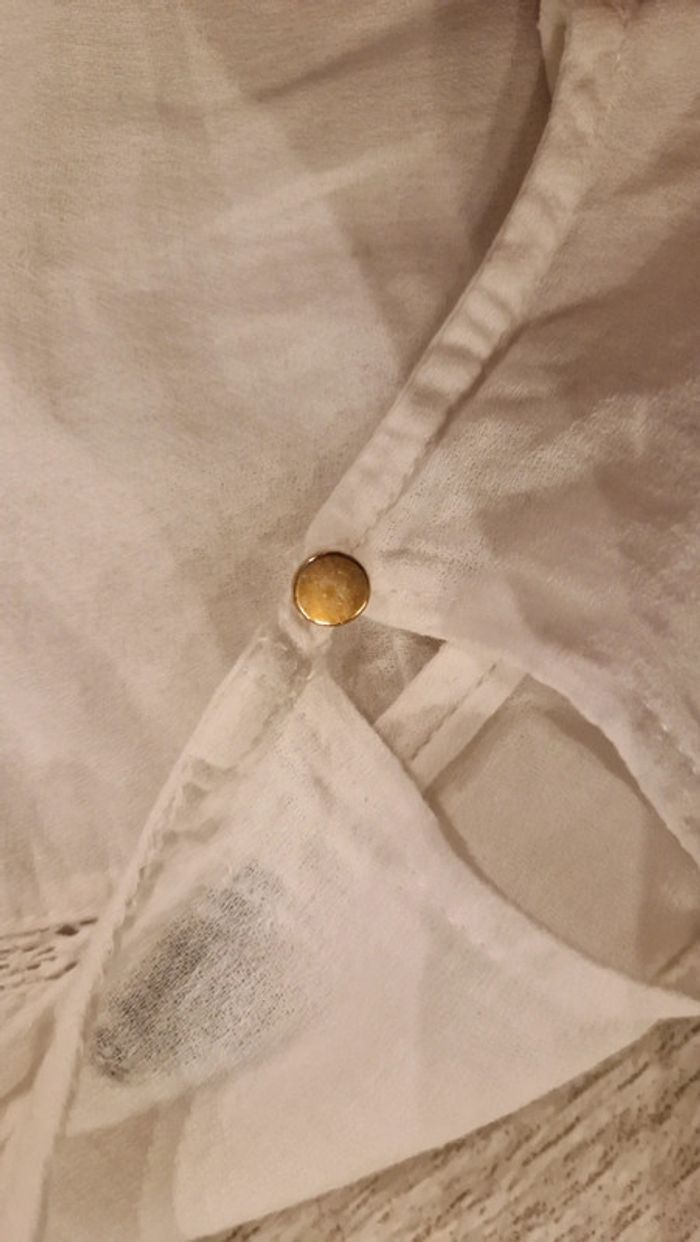 Blouse / chemisier blanc romantique blanc Kiabi 🌸 4 ans - photo numéro 4