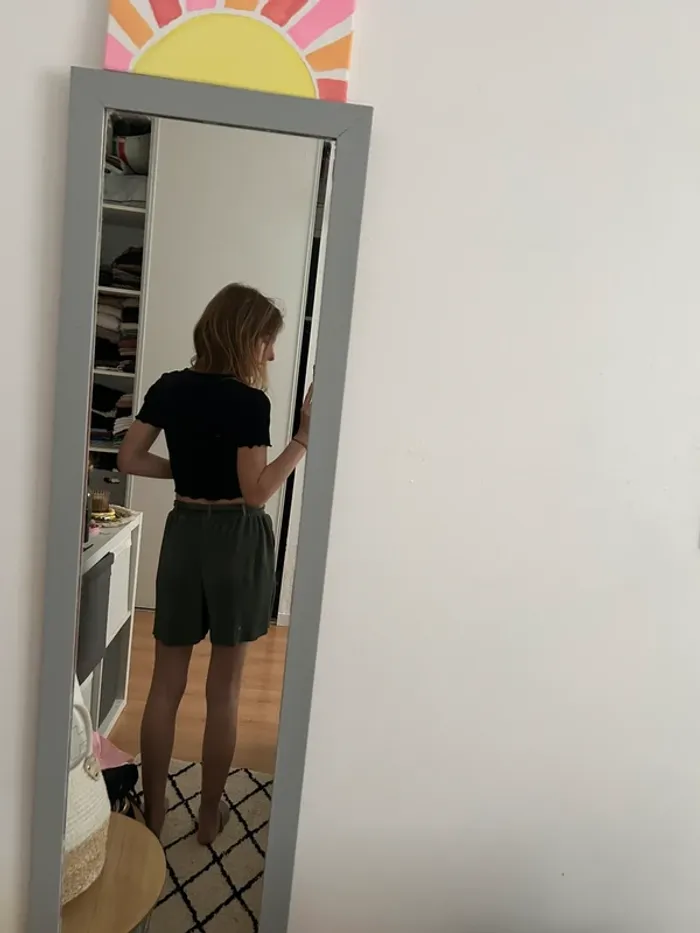 Short plissé vert Kiabi - photo numéro 3