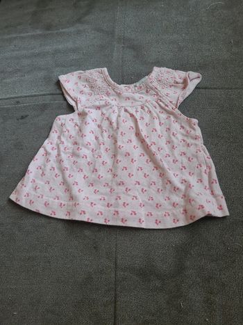 Débardeur cerises rose