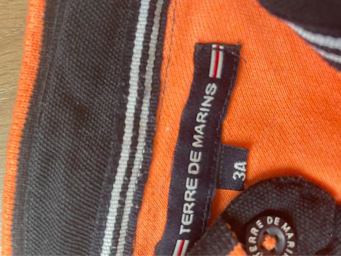 Polo t-shirt garçon orange Terre de Marins - photo numéro 3