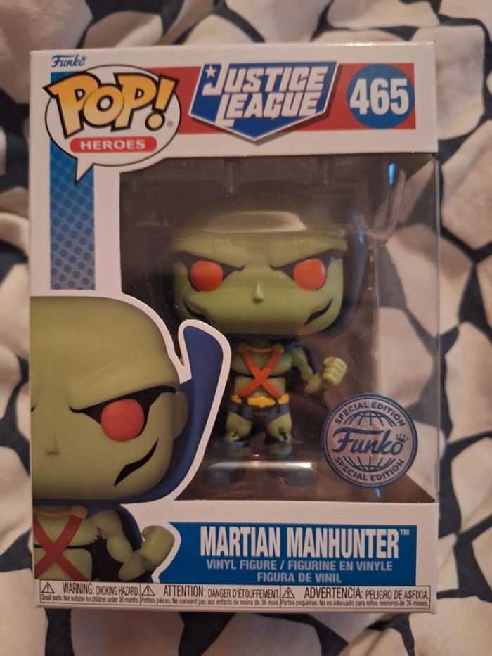 Funko pop justice league martian manhunter 465