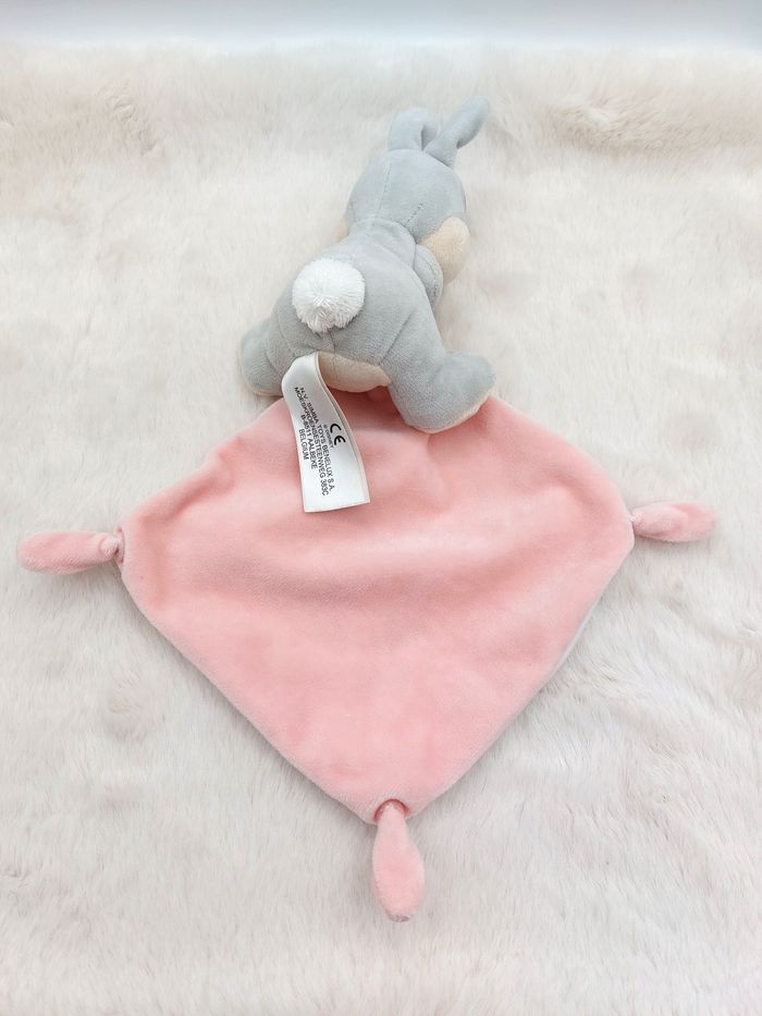 Disney Doudou peluche lapin Panpan Bambi time for hugs Simba toys blanc rose - photo numéro 7