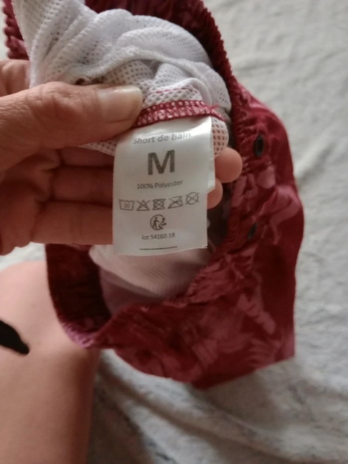 Short de bain homme M Bordeaux c17 - photo numéro 9