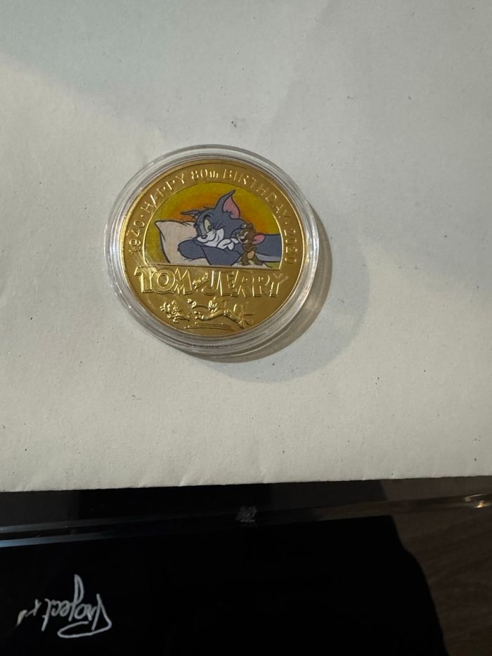 Lot de 5 pièce doré tom et Jerry - photo numéro 3