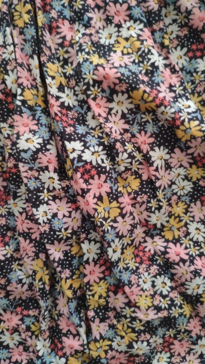 Robe h et m 8 9 ans fleurs noeud rose - photo numéro 2