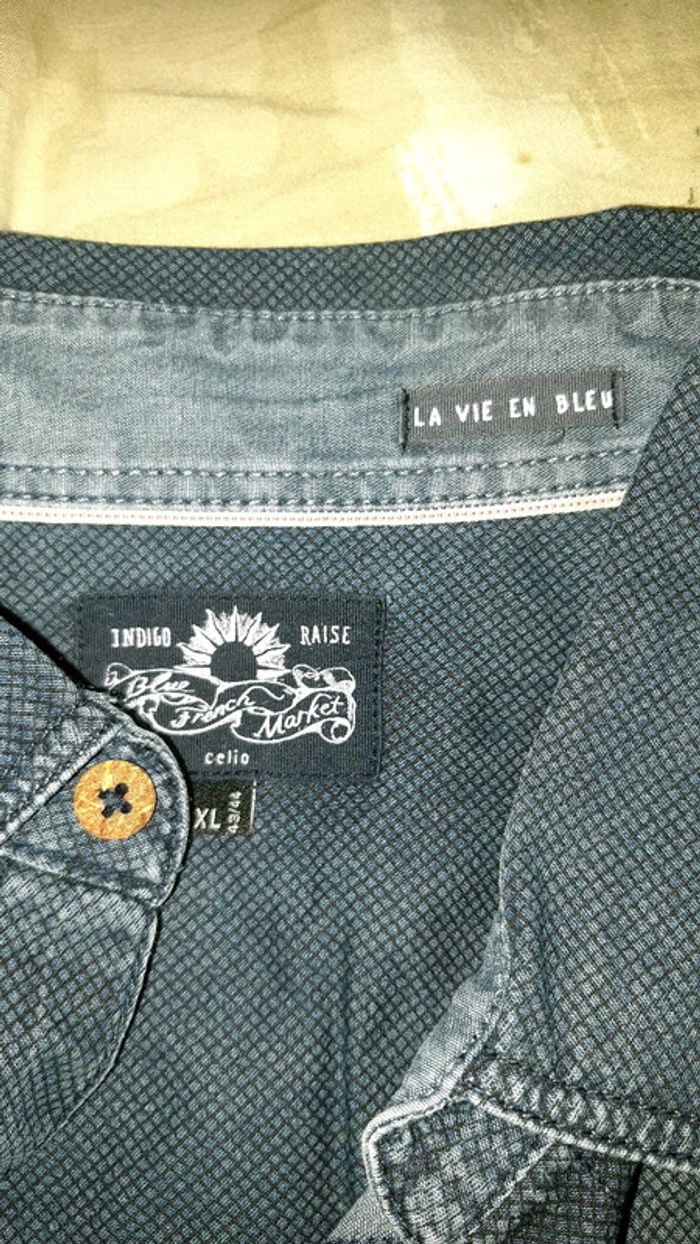 Chemise ml jeans xl la vie en bleu - photo numéro 2