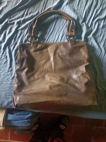 Sac à main en cuir véritable David Jones