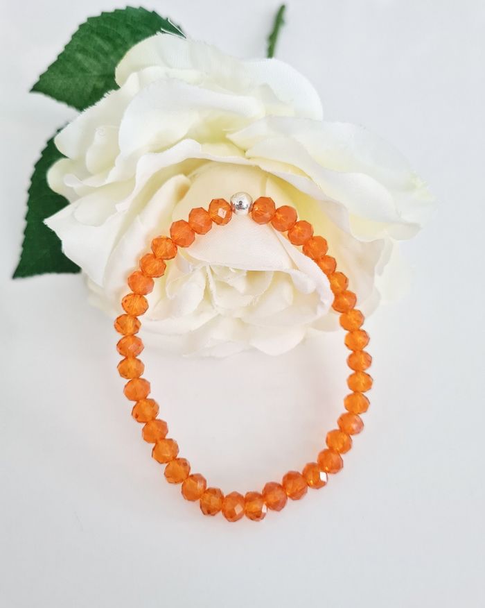Bracelet orange translucide