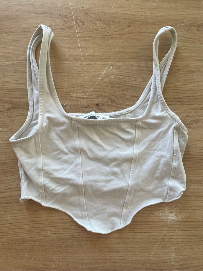 Crop top blanc