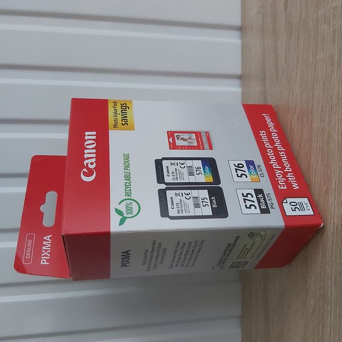 Pack de 2 cartouches d'encre canon PG 575 + CL 576 -Black + couleur-