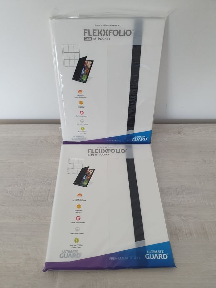 Lot de 2 portfolios Ultimate Guard Flexxfolio 360 Blanc