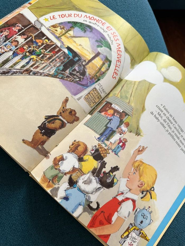 Livre Caroline babysitter baby-sitting bd album rare Pierre Probst chat pouf - photo numéro 4