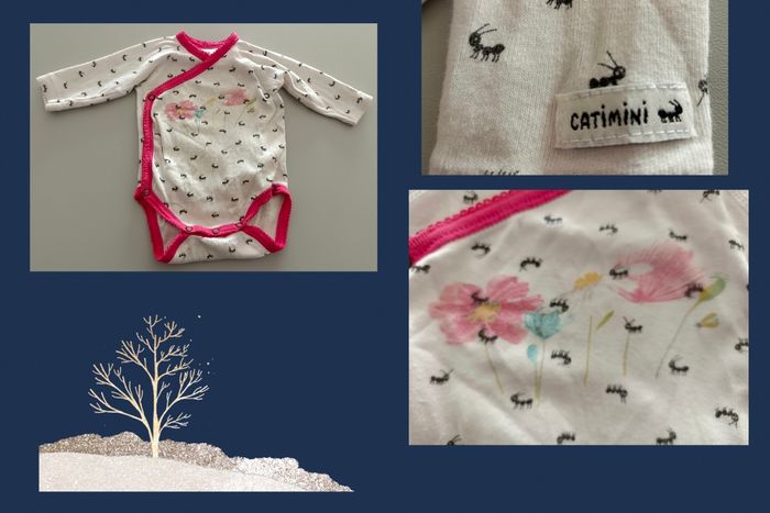 Body manches longues Catimini fille en 1 mois