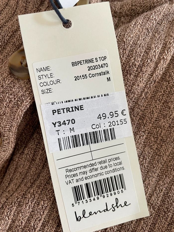 Superbe débardeur taupe neuf BlendShe M - photo numéro 2