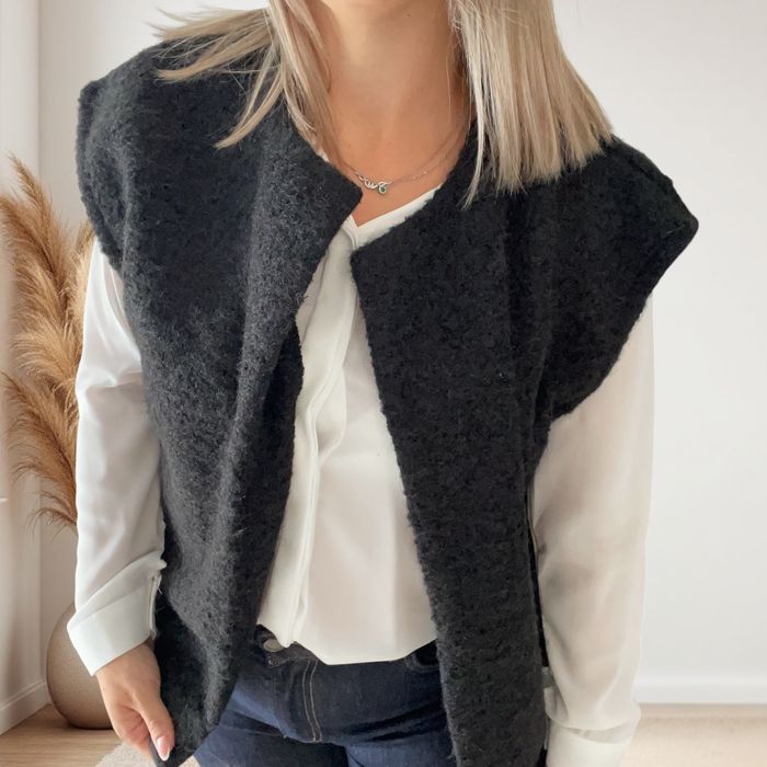 Gilet sans manches noir TU