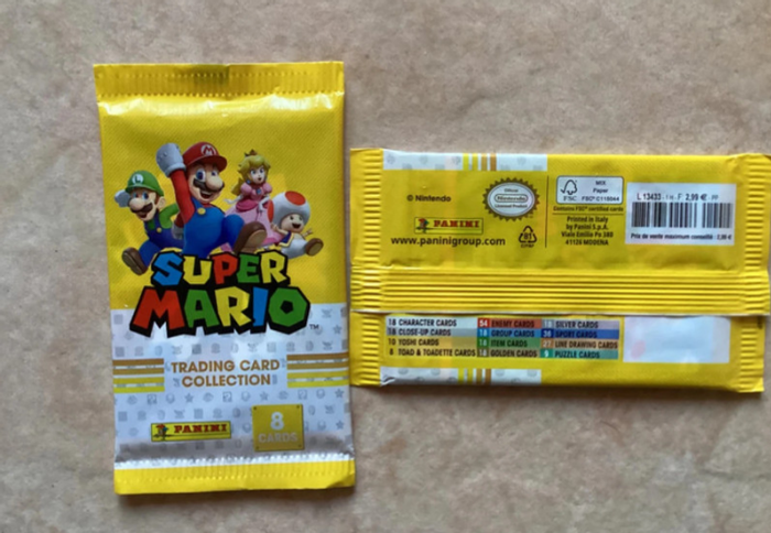 Panini - Super Mario Nintendo Trading Card Collection - 18 pochettes neuves - photo numéro 2
