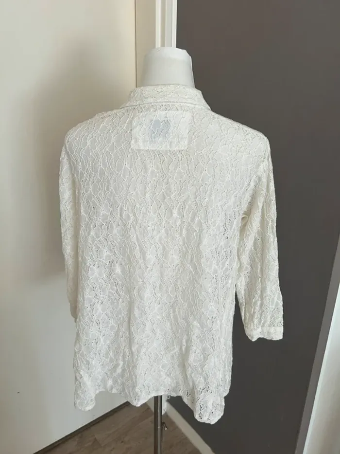 Masai chemise cardigan dentelle écru bohème chic été - photo numéro 4