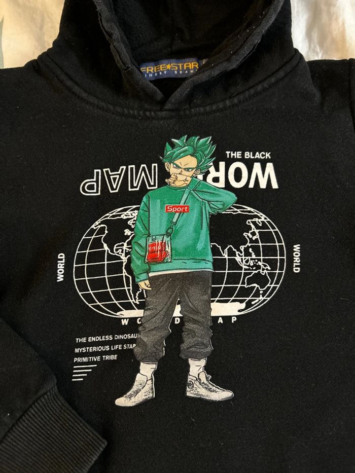 Pull sweat à capuche manga freestar - photo numéro 2