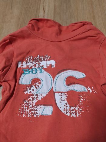 T-shirt tape à l'oeil 12 mois orange