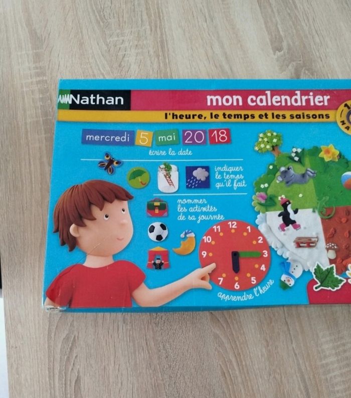 Jeux mon calendrier magnétique (heure, temps et les saisons) - photo numéro 2