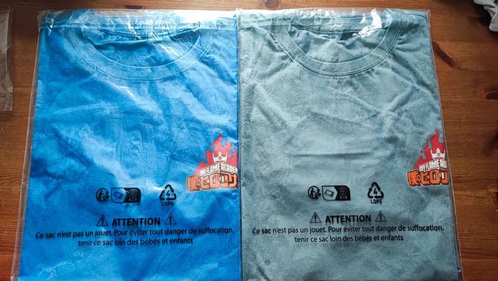 Lot Tshirt my hero academia X Burger King taille Xl neufs sous blister - photo numéro 2