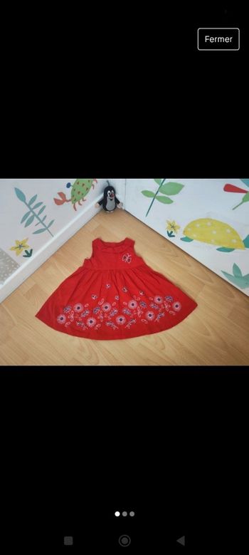 Robe bébé fille rouge du pareil au même
