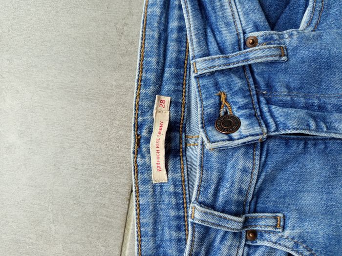 Pantalon jeans bleu Levi's 721 28 X 32 / 38 M - photo numéro 6