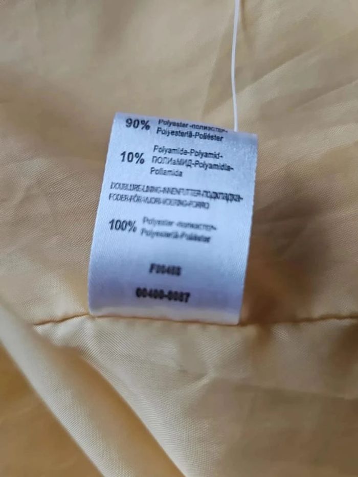 Destockage Veste légère vintage jaune pâle - photo numéro 6