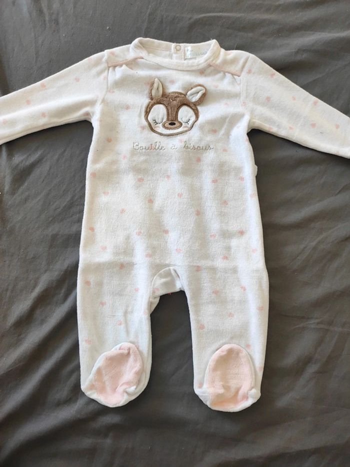 Pyjama velours 6 mois Mes petits cailloux