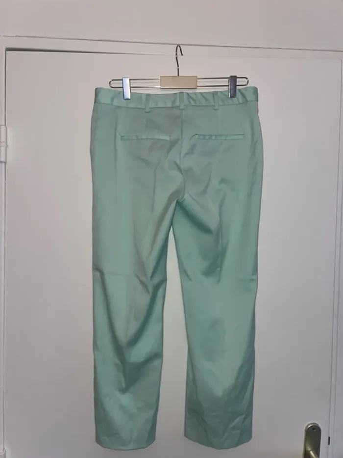 Pantacourt menthe Mango 40 - photo numéro 3